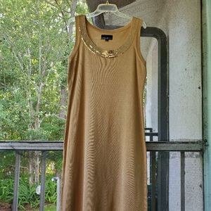 Sweater dress with sequins